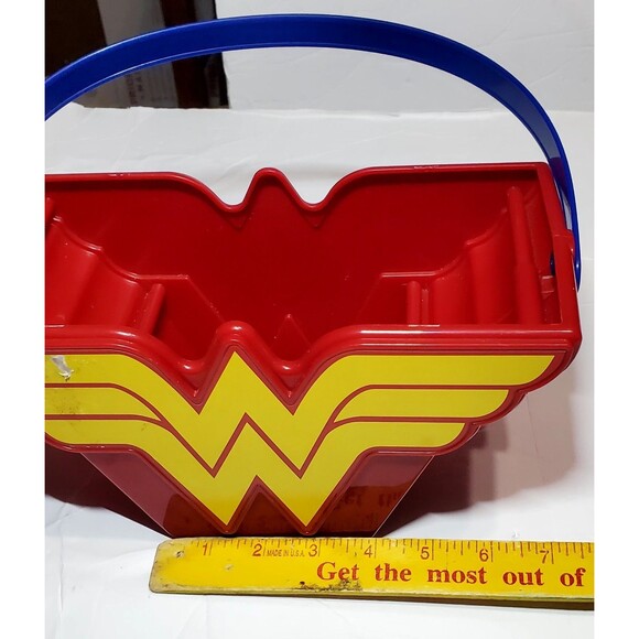 Wonder Woman Bucket Basket Desktop Organizer with Handle – Hero Decor Comiccore - Picture 12 of 14